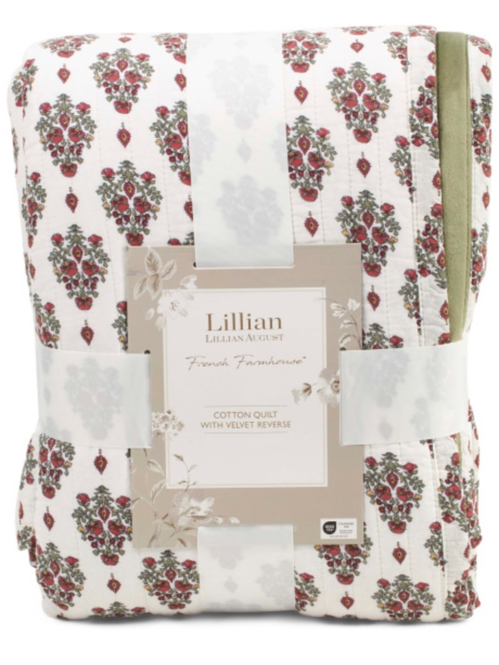 Lillian AUGUST HOME cotton paisley quilt